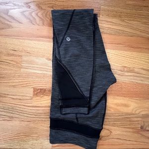 Lululemon Inspire Tight II Heathered Black Size 4